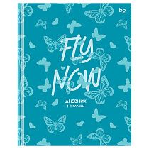 Дневник 1-4 кл. 48л. (твердый) BG "Butterflies", soft-touch ламинация