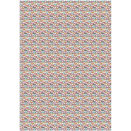 Упаковочная бумага глянц. 70*100см, MESHU "Мир собак", 80г/м2