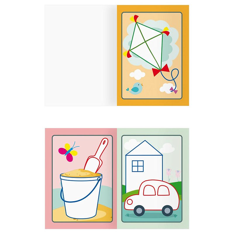 Раскраска А5 ТРИ СОВЫ "Для малышей. Выпуск 1", 8стр., цветной фон