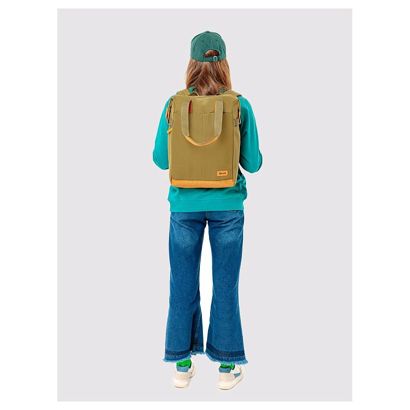 Рюкзак Först F-Casual "Green" 42*28,5*12,5см, 1 отделение, 1 карман, уплотненная спинка 