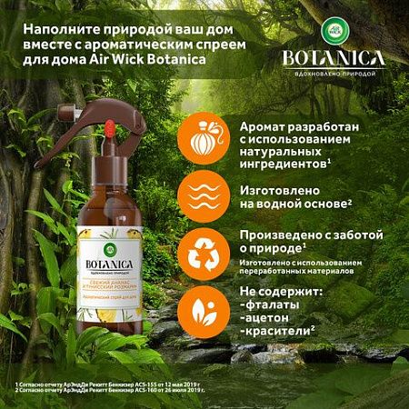 Освежитель воздуха 236 мл, AIRWICK BOTANICA, "Свежий ананас и тунисский розмарин", триггер, 3133324 
