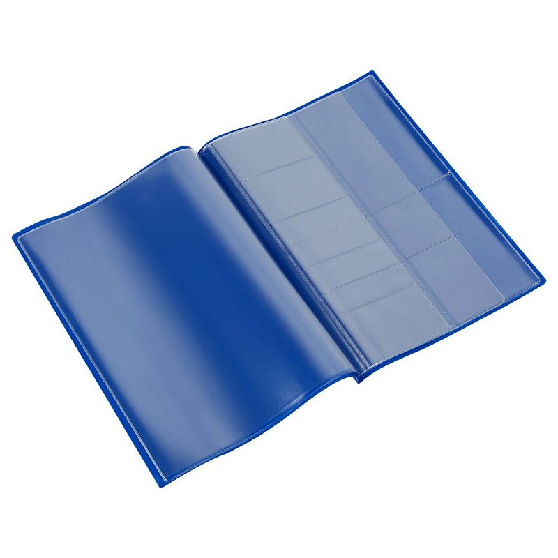 Папка для семейных документов А4, OfficeSpace, ПВХ, синяя, инд. упаковка, ШК 