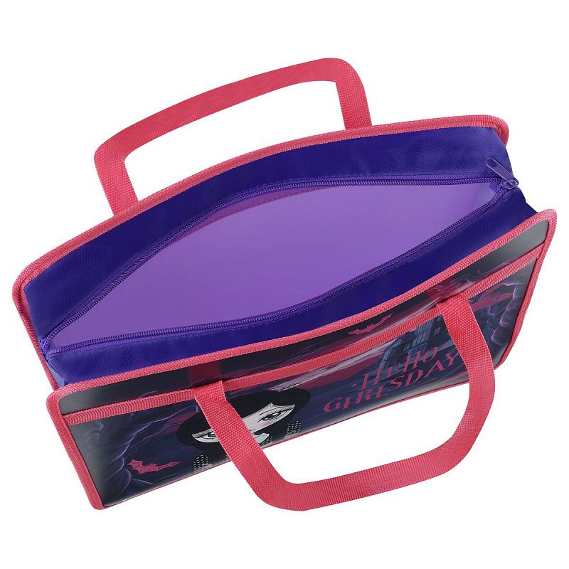 Папка с ручками А4 ArtSpace "Girlsday", пластик, на молнии, 75мм 