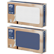 Скатерти одноразовые Tork "LinStyle Slipcover", 80*80 темно-синие, 20шт. 474740 (ПОД ЗАКАЗ)