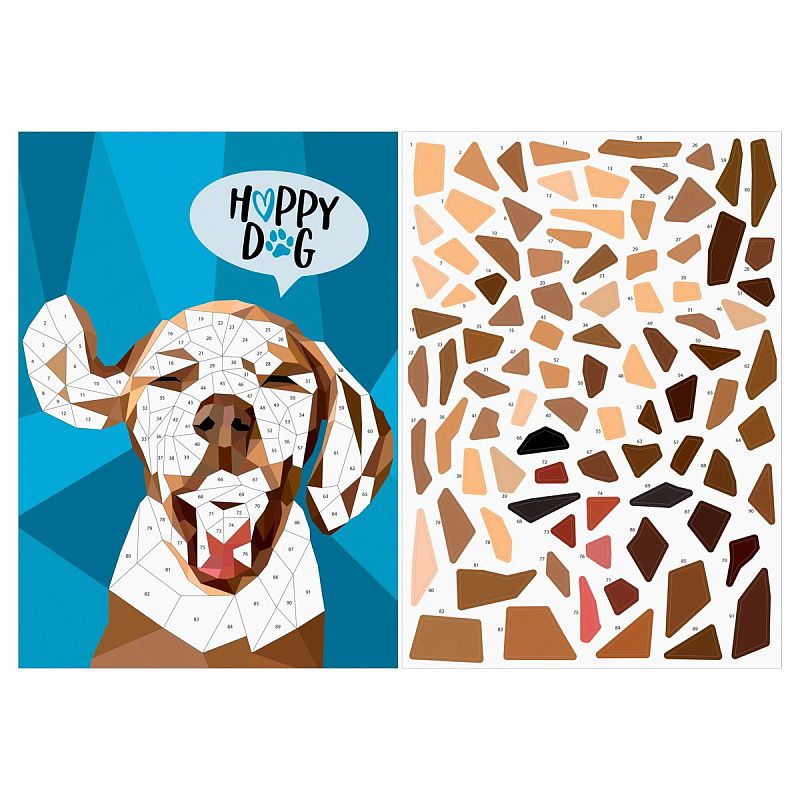 Аппликация наклейками ТРИ СОВЫ "Верные друзья", А4, 2 основы, картонный конверт