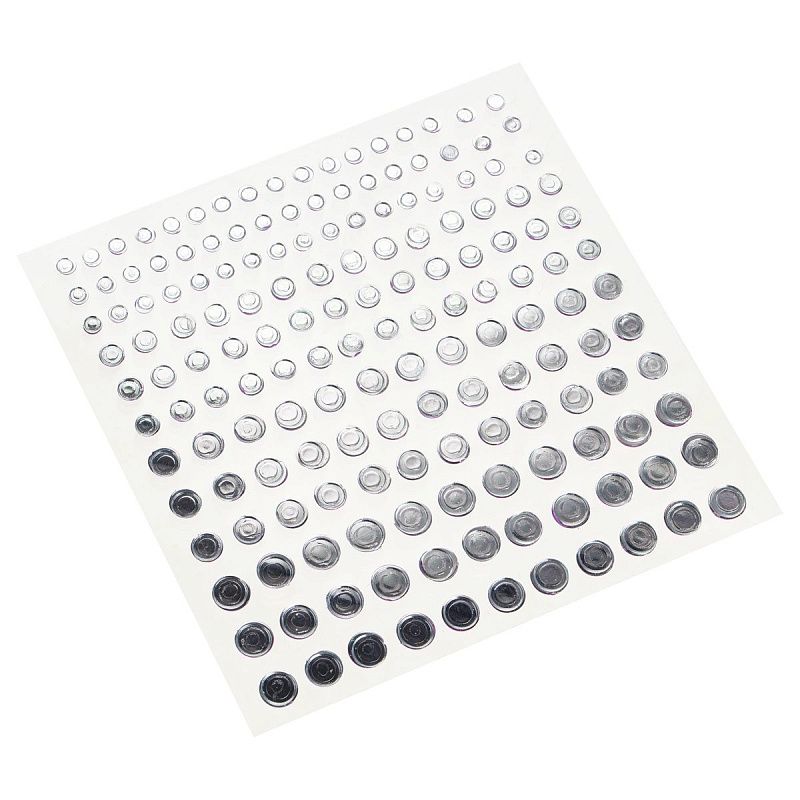 Стразы самоклеящиеся для творчества MESHU "Mother of Pearl" 118 наклеек, инд. уп., европодвес