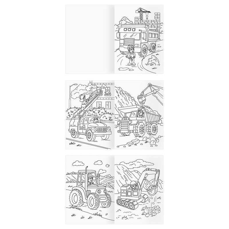 Раскраска А4,  8 стр., ТРИ СОВЫ "Для мальчиков"