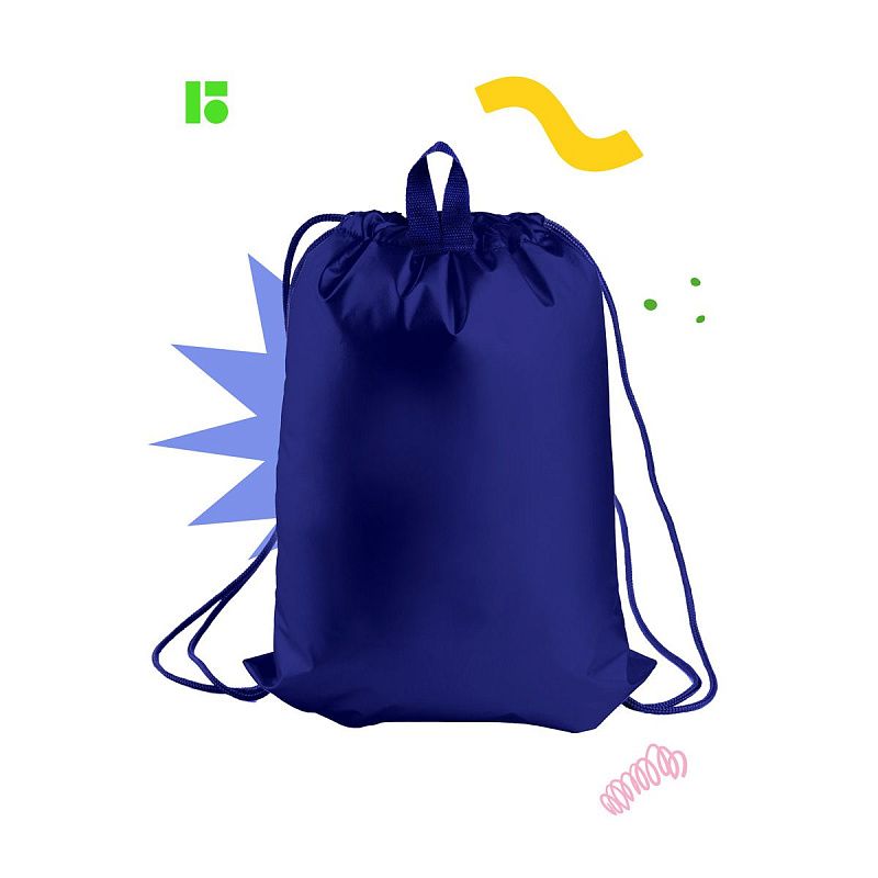 Мешок для обуви 1 отделение Berlingo "Basic blue", 360*460мм, светоотражающая лента, карман на молнии 