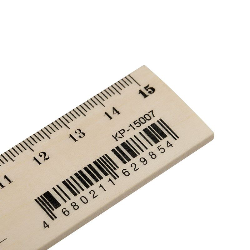 Линейка 15см Красин "Стандарт", дерево 