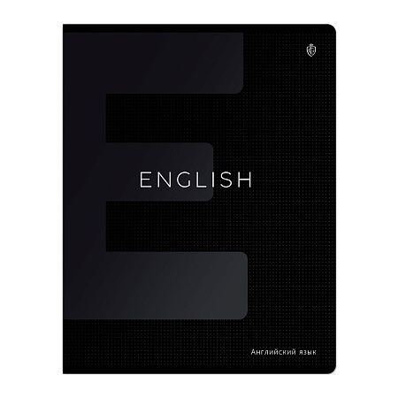 Тетрадь предметная 48л. Greenwich Line "Сolor black" - Английский язык, софт-тач ламинация, выборочный УФ-лак, 70г/м2