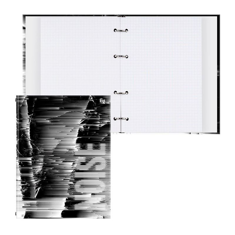 Тетрадь на кольцах А5, 120л., BG "Noise", глянцевая ламинация