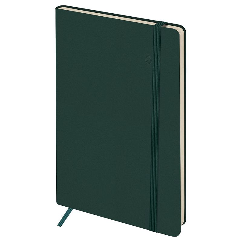 Записная книжка А5 96л. ЛАЙТ, кожзам, Greenwich Line "Classic. Dark teal", с резинкой, блок без линовки