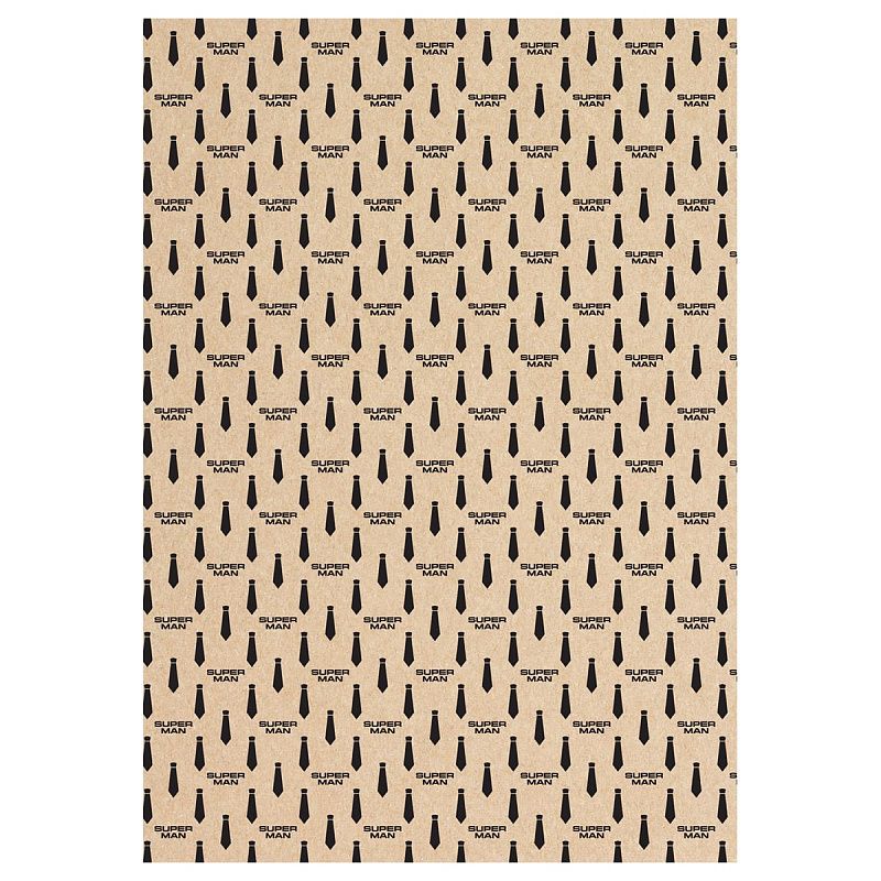 Упаковочная бумага крафт 70*100см, MESHU "Super Man", 70 г/м2, ассорти, 4 дизайна