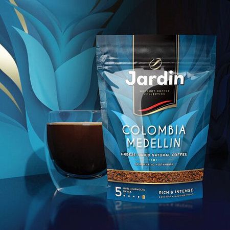 Кофе растворимый JARDIN "Colombia medellin", сублимированный, 150 г, мягкая упаковка