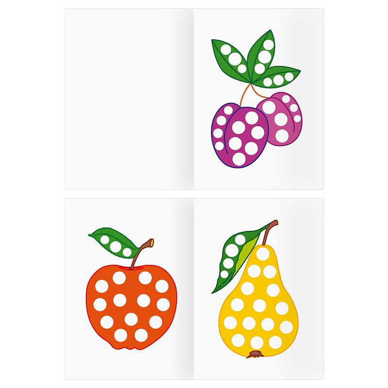 Раскраска пальчиковая А5, 8 стр., ТРИ СОВЫ "Рисуем пальчиками. Выпуск 2"