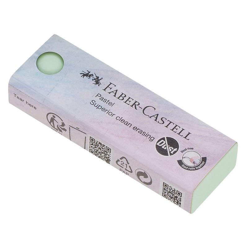Ластик Faber-Castell "Dust Free Pastel", прямоугольный, ассорти 