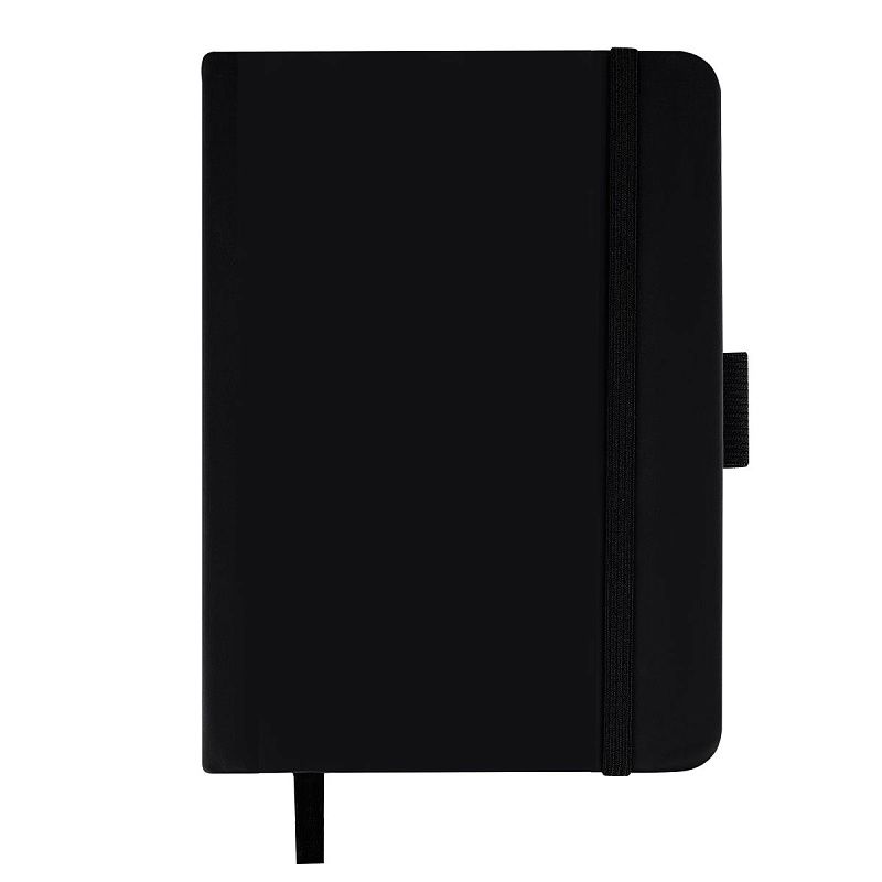 Скетчбук 100л., А6 Гамма "Студия", черный, твердая обложка, на резинке, слоновая кость, 110г/м2