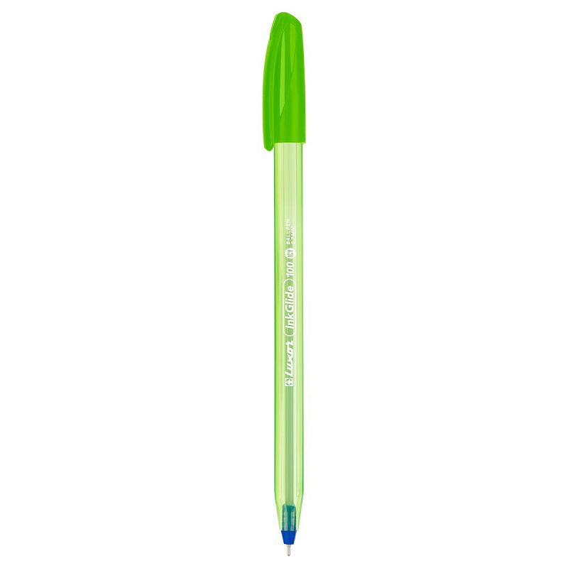 Ручка шариковая Luxor "InkGlide 100 Icy" синяя, 0,7мм, трехгран., корпус ассорти 
