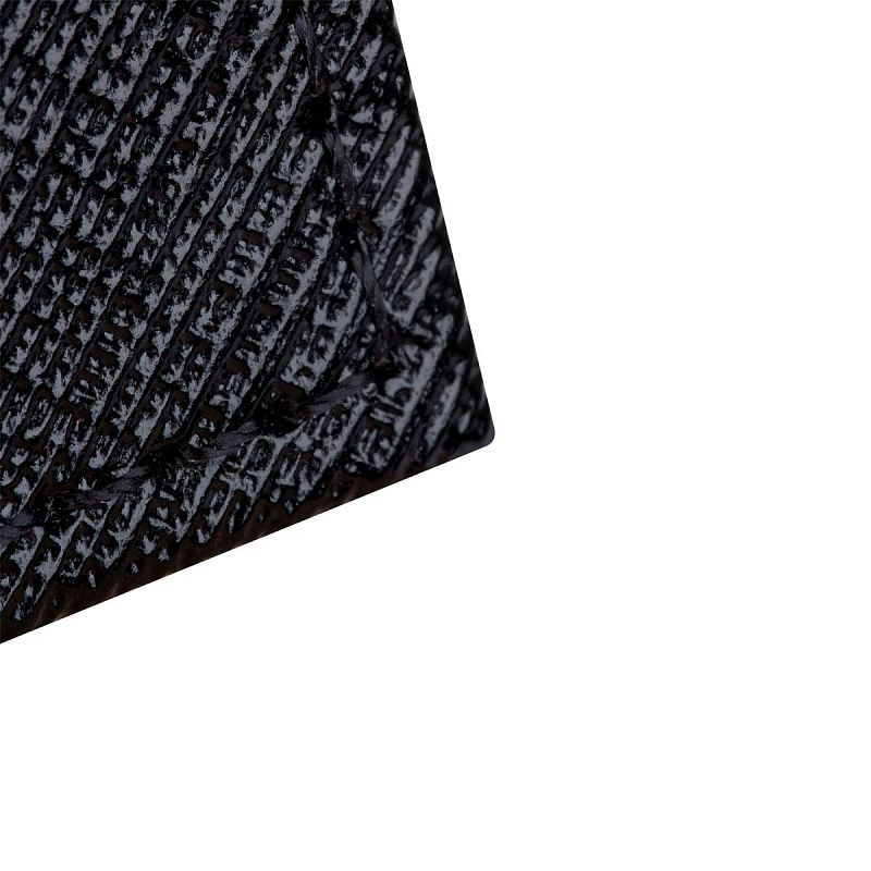 Обложка для паспорта OfficeSpace экокожа, текстура Диагональ, подклад экокожа, черный 