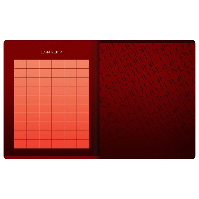 Тетрадь предметная 48л. BG "Темное стекло" - Русский язык, конгрев, твин-лак, 70г/м2