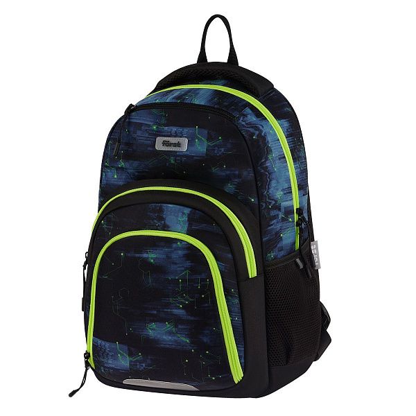 Рюкзак Först F-Line "Welcome to the future" 42*27*16см, 1 отделение, 5 карманов, уплотненная спинка