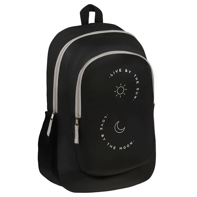 Рюкзак ArtSpace Classic "Day&Night", 40*29*18см, 2 отделения, 2 кармана, PU покрытие, уплотн. спинка