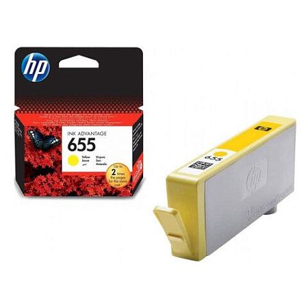 Картридж струйный HP (CZ112AE) Deskjet Ink Advantage 3525/5525/4515/4525 №655, желтый, оригинальный 