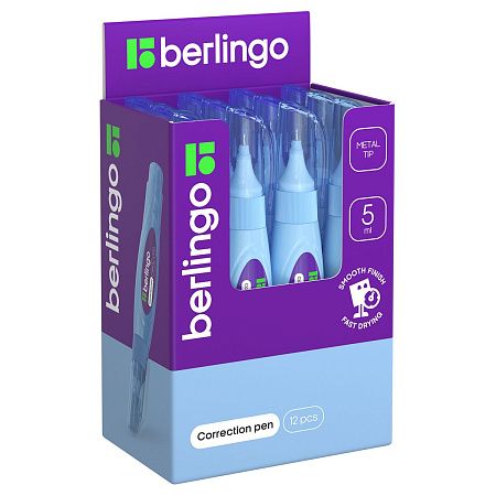 Корректирующий карандаш Berlingo, 05мл, металлический наконечник