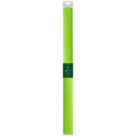 Бумага крепированная Greenwich Line, 50*250см, 32г/м2, зеленое яблоко, в рулоне, пакет с европодвесом