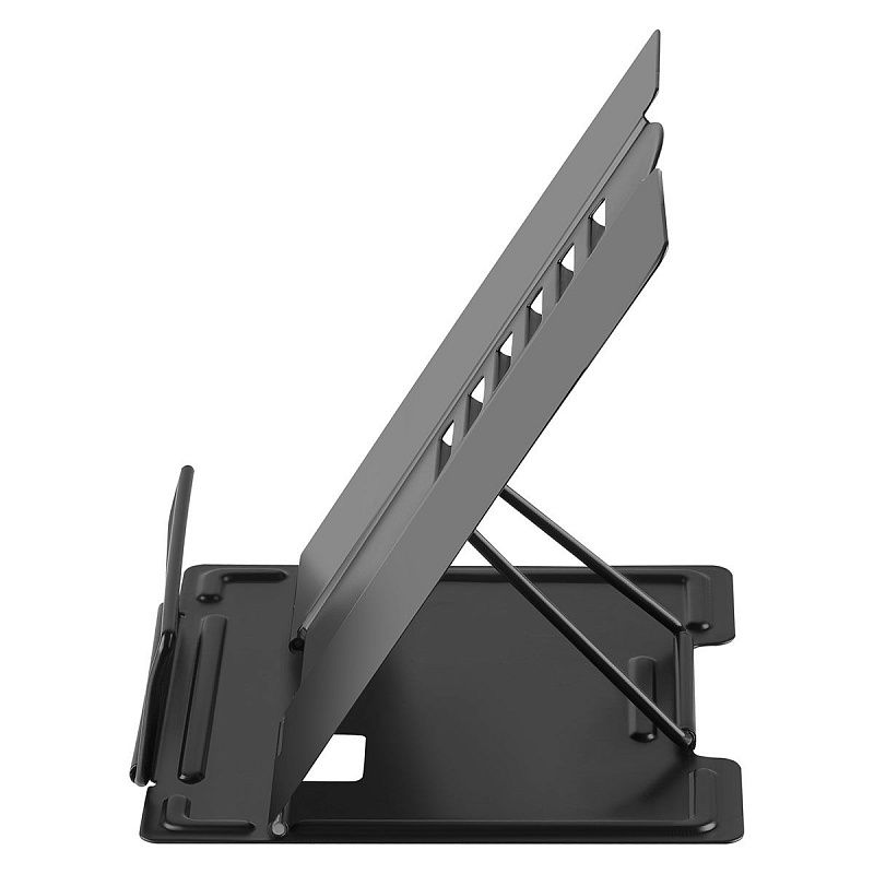 Подставка для книг СТАММ, металлическая, мини-формат, регулируемый угол наклона, черная 