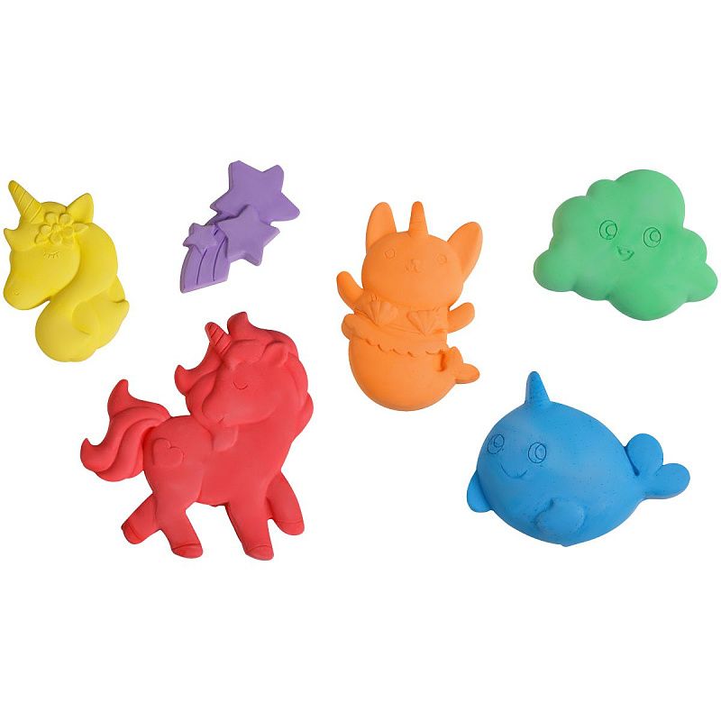 Мелки фигурные для асфальта Мульти-Пульти,, цветные, 6шт., 6цв., картонная упаковка с окном 