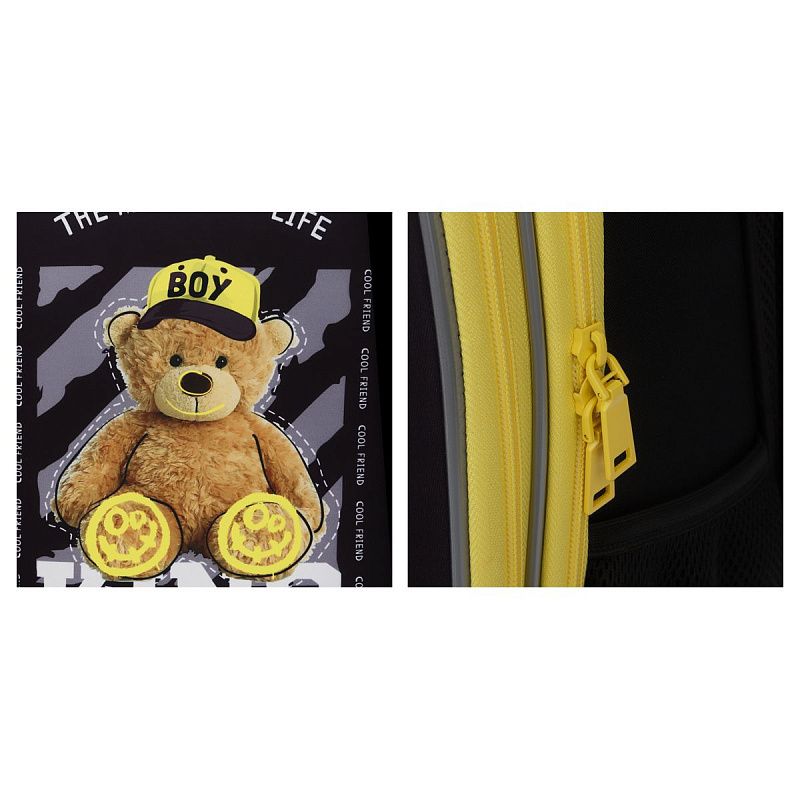 Ранец ArtSpace School Friend "King" 39*30*18см, 2 отделения, 2 кармана, анатомическая спинка, пенал, мешок для обуви 