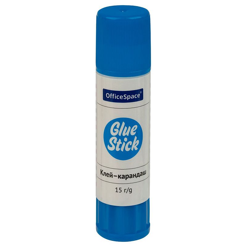 Клей-карандаш OfficeSpace, 15г, дисплей, ПВА_1