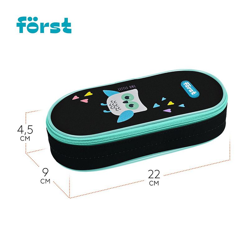 Пенал корпусный 1 отделение, 220*90*45 Först "Little one", полиэстер 