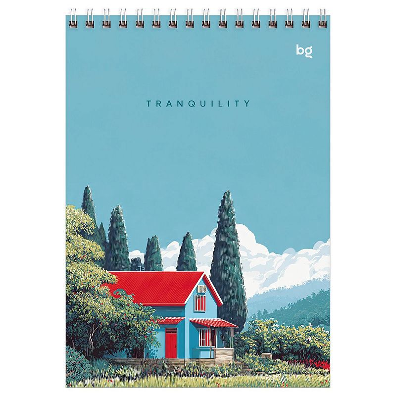 Блокнот А5 60л. на гребне BG "Tranquility", твердая подложка