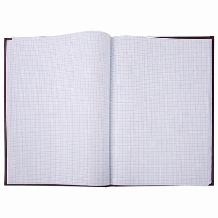 Книга учета 96 л., клетка, твердая, бумвинил, офсет, герб, А4 (200х290 мм), BRAUBERG, бордовая, 130276