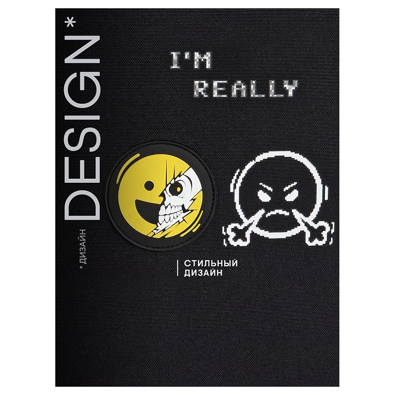 Ранец Berlingo Expert Light Pro "I'm really a nice guy" 38*28*19см, 3 отделения, 2 кармана, анатомическая спинка 