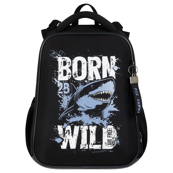 Ранец Berlingo Expert "Born to be WILD" 37*28*16см, 2 отделения, 2 кармана, анатомическая спинка