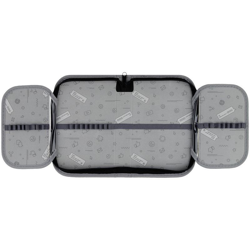 Пенал 1 отделение, 200*130 ArtSpace "Cat", две откидные секции, ткань 