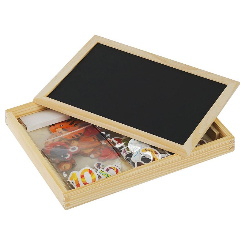 Доска двусторонняя магнитно-маркерная Три Совы, А3, настольная, с поддоном