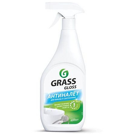 Средство для уборки сантехнических блоков 600 мл GRASS GLOSS, кислотное, спрей, 221600 
