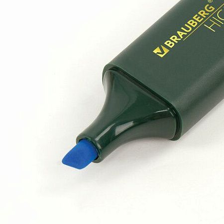 Текстовыделитель BRAUBERG "ORIGINAL", ГОЛУБОЙ, линия 1-5 мм, 151684 
