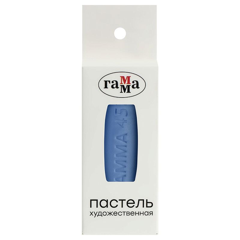 Пастель художественная Гамма, голубая средняя № 452, штучная, картон.упак.
