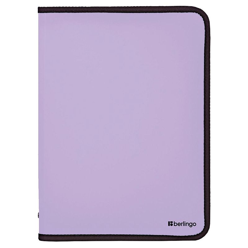 Папка на молнии Berlingo "Instinct" А4, 500мкм, лаванда