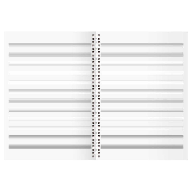 Тетрадь для нот 24л., А4, на гребне BG "Мелодии на воде", справочная информация, (вертик.)