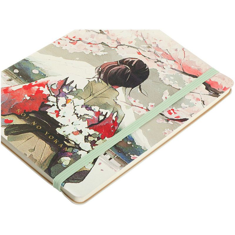 Записная книжка А5 80л. ЛАЙТ, кожзам, Greenwich Line "Sakura. Wise beauty", с резинкой, тиснение фольгой, блок в линию