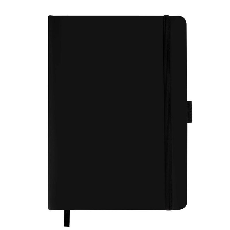 Скетчбук 100л., А5 Гамма "Студия", черный, твердая обложка, на резинке, белая, 110г/м2