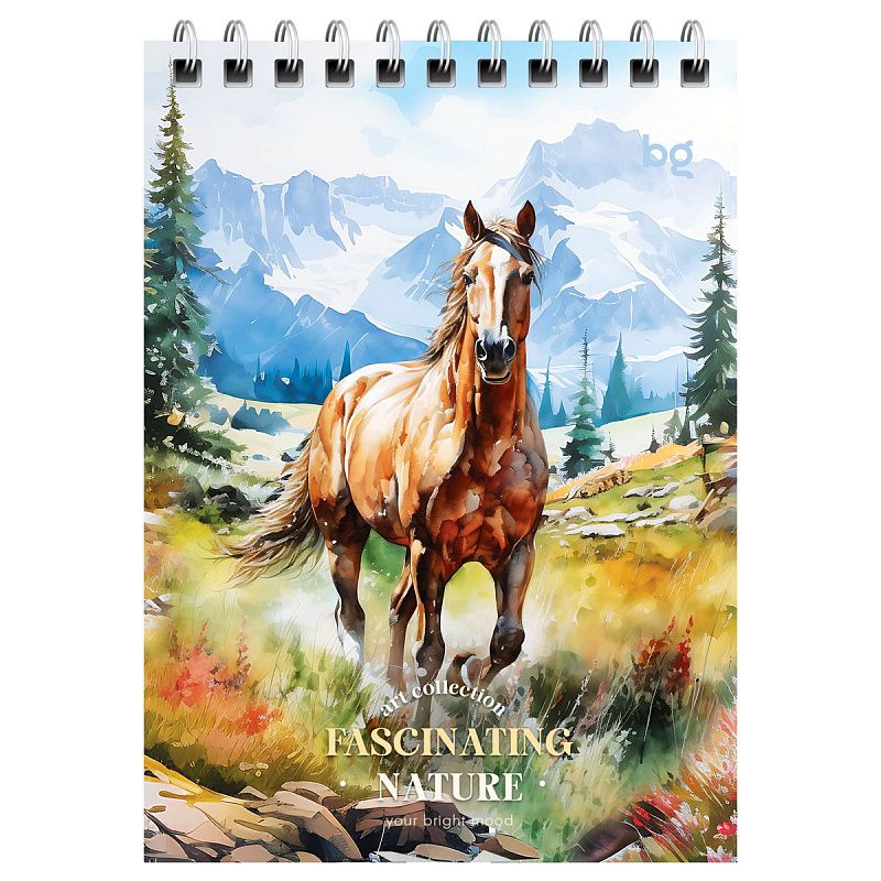 Блокнот А6 60л. на гребне BG "Акварель. Дикая природа"