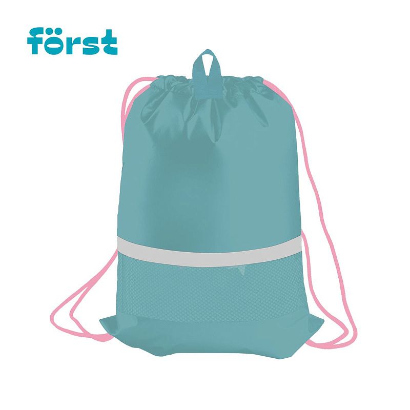 Мешок для обуви 1 отделение Först "Super star", 360*460мм, вентиляционная сеточка, светоотражающая полоса 