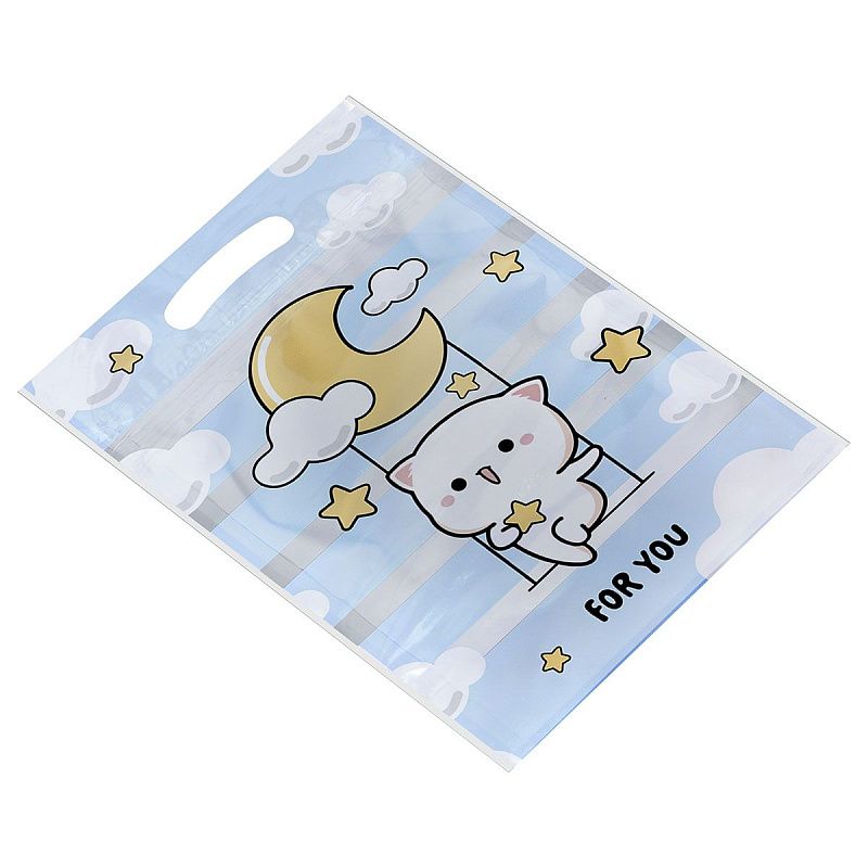 Набор подарочных пакетов 15*22 см, зип-лок, MESHU "Забавные котята", 35шт.